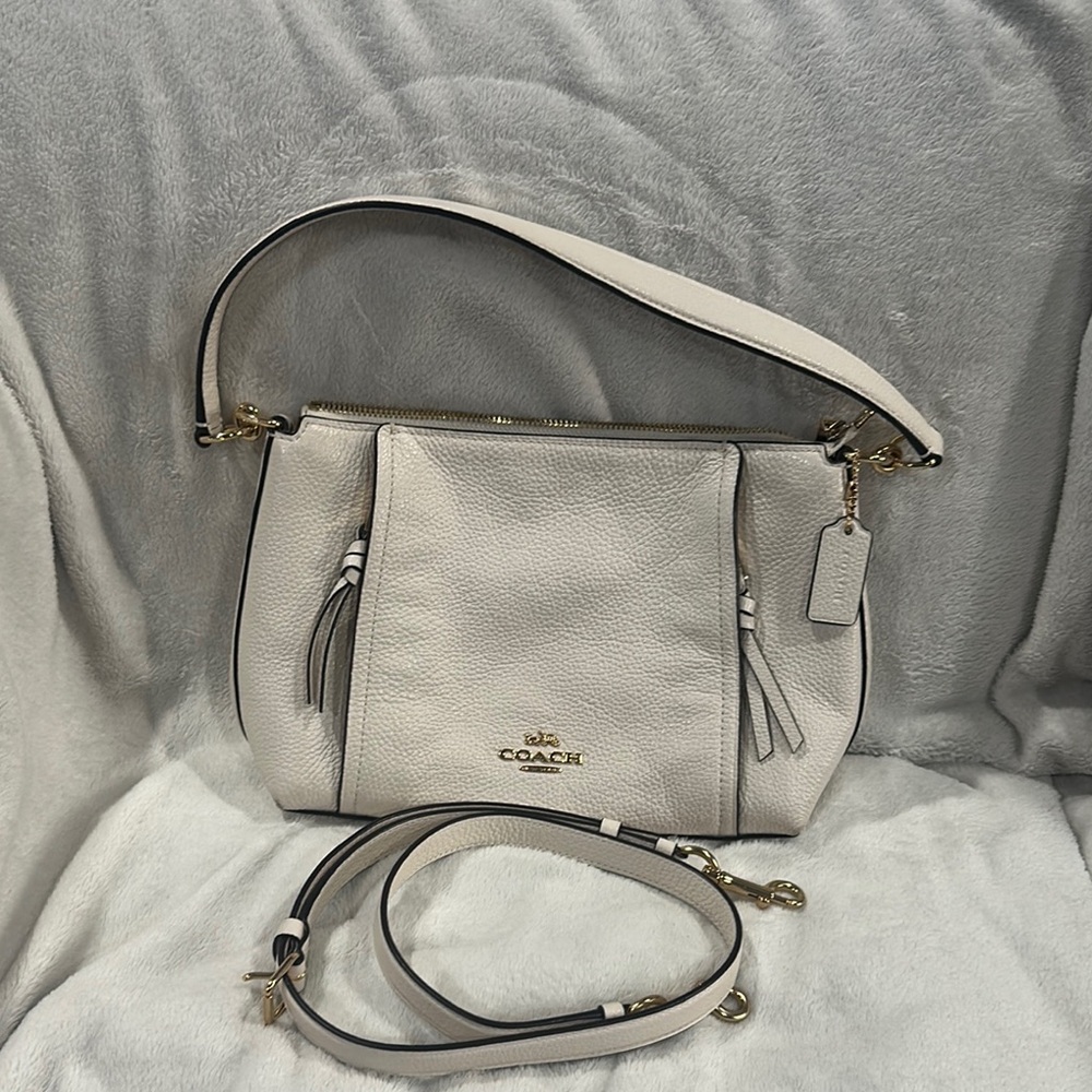 Coach Marlon Cream Shoulder Bag